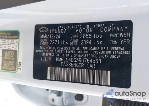 2024 Hyundai Elantra Sel из США, поврежденный, VIN KMHLS4DG5RU764563